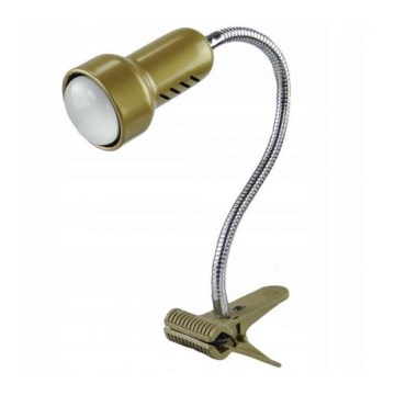 Lampe mit einem Clip LOLEK 1xE14/24W/230V gold