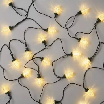 LED Außen-Weihnachtskette 50xLED/8 funkcí 14,8 m IP44 warmweiß