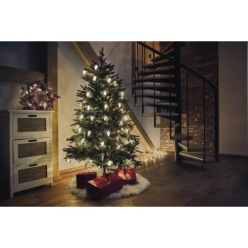 LED Außen-Weihnachtskette 50xLED/8 funkcí 14,8 m IP44 warmweiß