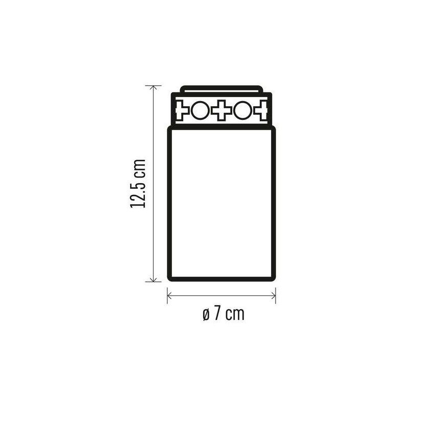 LED Außendekoration 1xLED/2xC IP44 rot