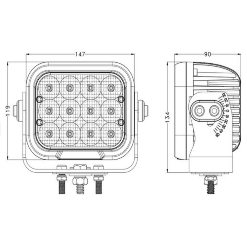 LED-Autoscheinwerfer OSRAM LED/120W/10-30V IP68 5700K