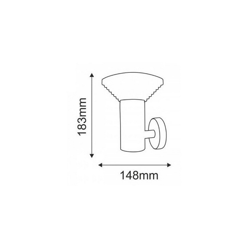 LED Auβen-Wandbeleuchtung PIRAMIDA 1xLED/6,5W/230V IP44