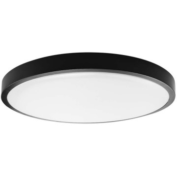 LED-Deckenleuchte für Badezimmer LED/18W/230V IP44 4000K d 25 cm schwarz