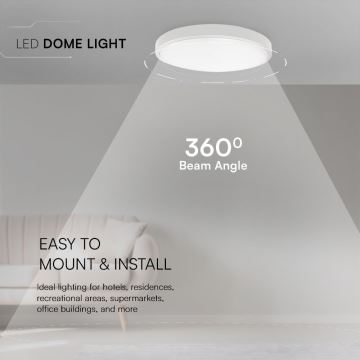 LED-Deckenleuchte für Badezimmer LED/36W/230V IP44 3000K d 35 cm weiß