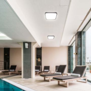 LED-Deckenleuchte für Badezimmer LED/48W/230V 3000K IP44 schwarz