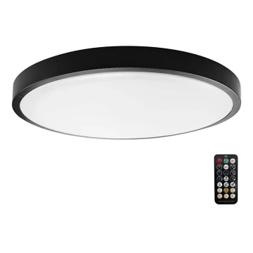 LED-Deckenleuchte für Badezimmer mit Sensor LED/24W/230V 4000K IP44 schwarz + Fernbedienung