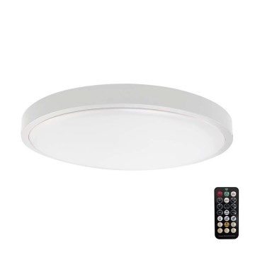 LED-Deckenleuchte für Badezimmer mit Sensor SAMSUNG CHIP LED/18W/230V IP44 3000K d 29 cm weiß + Fernbedienung