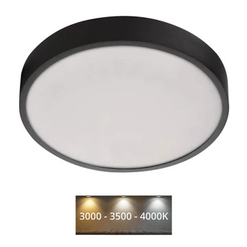 LED-Deckenleuchte NEXXO LED/28,5W/230V 3000/3500/4000K d 30 cm schwarz