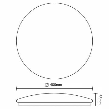 Dimmbare LED-Deckenleuchte OPAL LED/36W/230V 3000-6500K + Fernbedienung