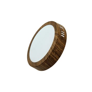 LED-Deckenleuchte RING LED/12W/230V 4200K 16 cm braun