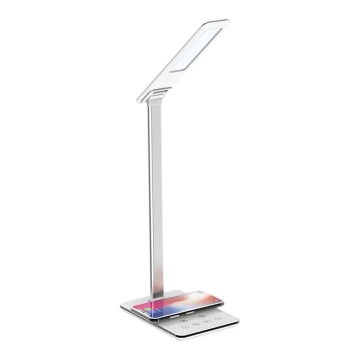 LED Dimmbare Touch-Tischleuchte mit kabelloser Aufladung JOY LED/6W/230V + USB weiß