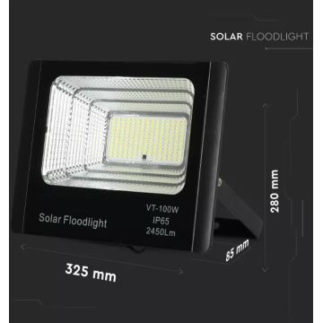 LED Dimmbarer Solarstrahler LED/35W/10V 6000K IP65 + Fernbedienung