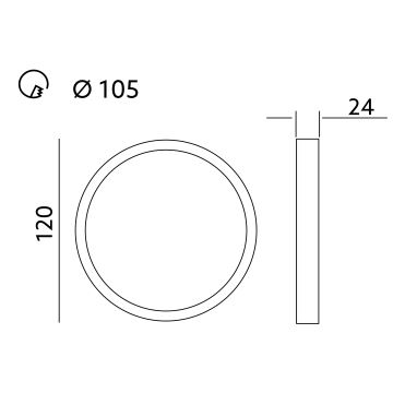 LED-Einbauleuchte für Badezimmer SIGARO PT LED/6W/230V 4000K IP40