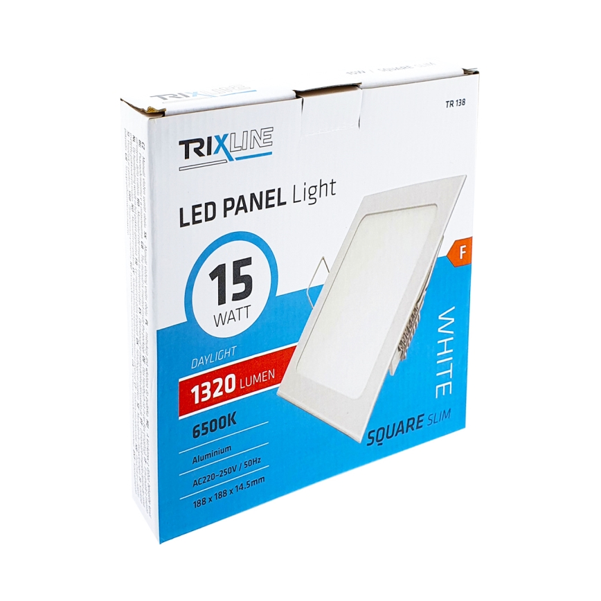 LED Einbauleuchte SQUARE LED/15W/230V 6500K