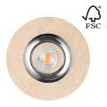 LED-Einbauleuchte VITAR 1xGU10/5W/230V CRI 90 Sandstein – FSC-zertifiziert