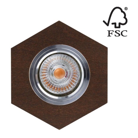 LED-Einbauleuchte VITAR 1xGU10/5W/230V – FSC-zertifiziert