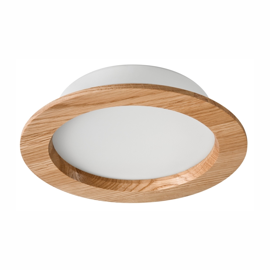 LED-Einbauleuchte WOODY SPOT LED/16,5W/230V 4000K Eiche ø 18,5 cm