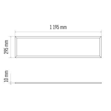 LED Einbaupanel PROFI LED/40W/230V