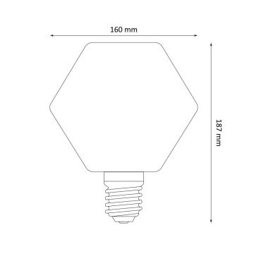 LED Glühbirne DECO VINTAGE LB160 E27/4W/230V 1800K