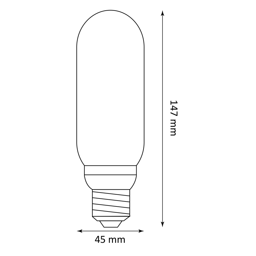 LED Glühbirne DECO VINTAGE T45 E27/4W/230V 1800K