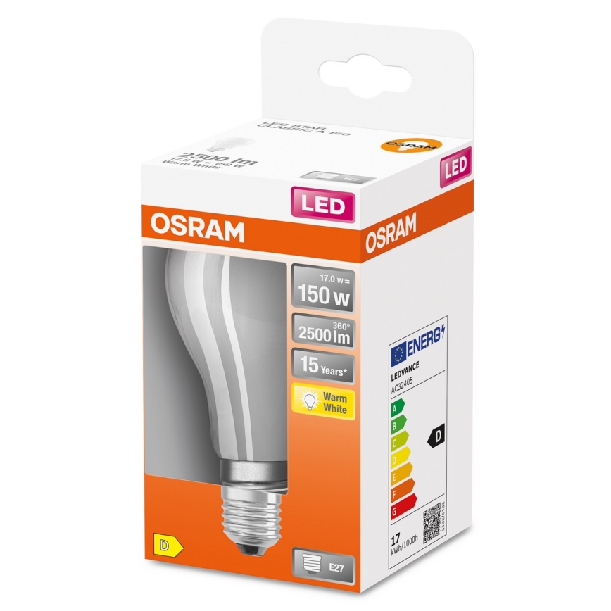 LED-Glühbirne E27/17W/230V 2700K - Osram