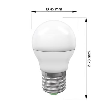 LED-Glühbirne ECOLINE G45 E27/7W/230V 3.000K - Brilagi