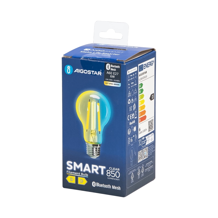 LED-Glühbirne FILAMENT A60 E27/6W/230V 2700-6500K - Aigostar