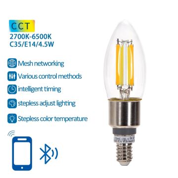 LED-Glühbirne FILAMENT C35 E14/4,5W/230V 2700-6500K - Aigostar