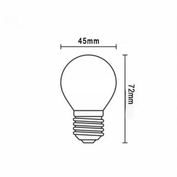 LED-Glühbirne FILAMENT G45 E27/6W/230V 3000K