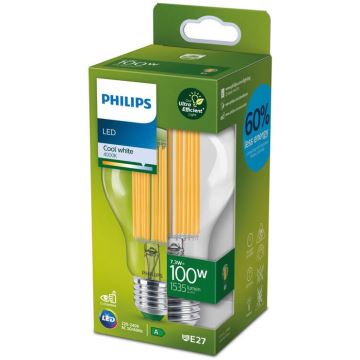 LED-Glühbirne FILAMENT Philips A60 E27/7,3W/230V 4000K