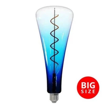 LED-Glühbirne FILAMENT SHAPE T110 E27/5W/230V 1800K blau