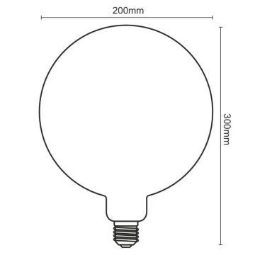 LED-Glühbirne FILAMENT SPIRAL VINTAGE G200 E27/4W/230V 2000K