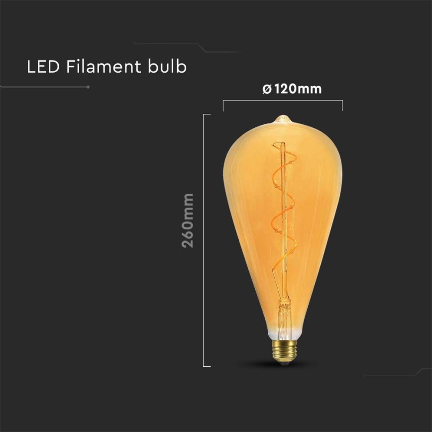 LED-Glühbirne FILAMENT ST120 E27/4W/230V 2700K