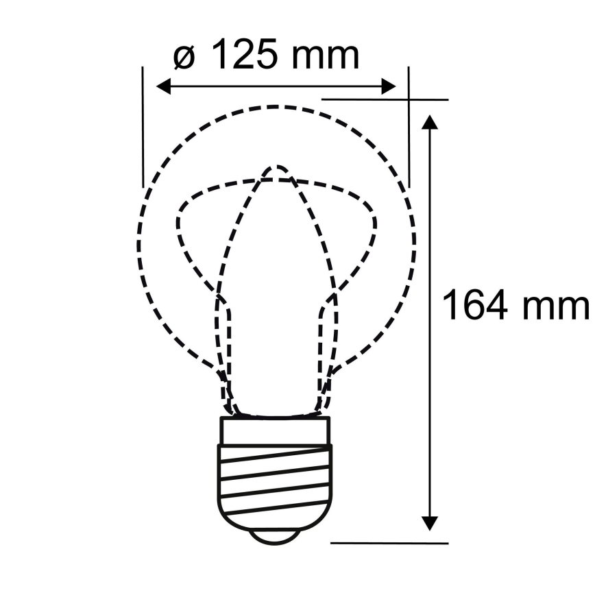 LED Glühbirne INNER G125 E27/3,5W/230V 1800K - Paulmann 28881