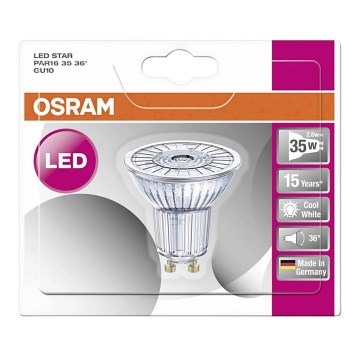 LED Glühbirne STAR GU10/2,6W/230V 4000K - Osram