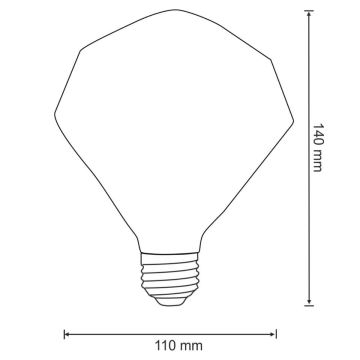 LED Glühbirne VINTAGE AMBER E27/4W/230V 2700K
