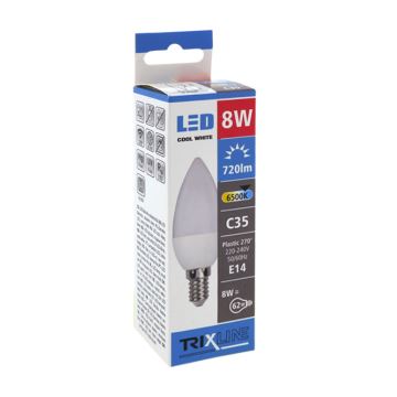 LED-Glühlampe C35 E14/8W/230V 6500K