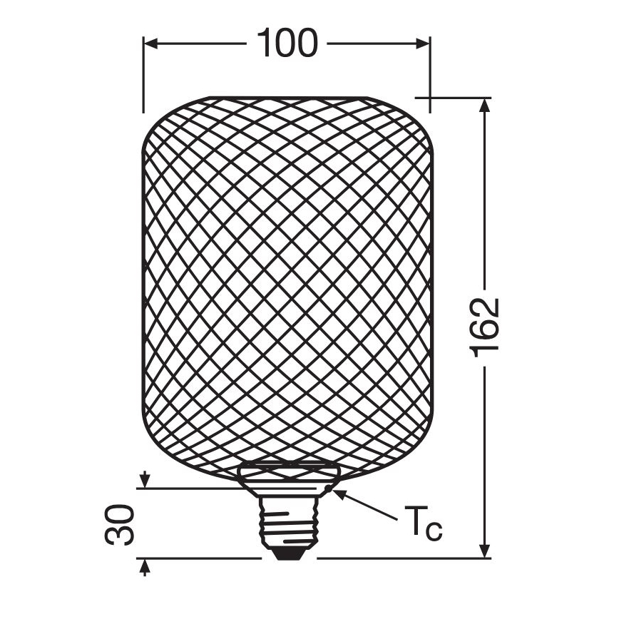 LED-Glühlampe DECOR FLAT E27/3,5W/230V 2700K golden - Osram