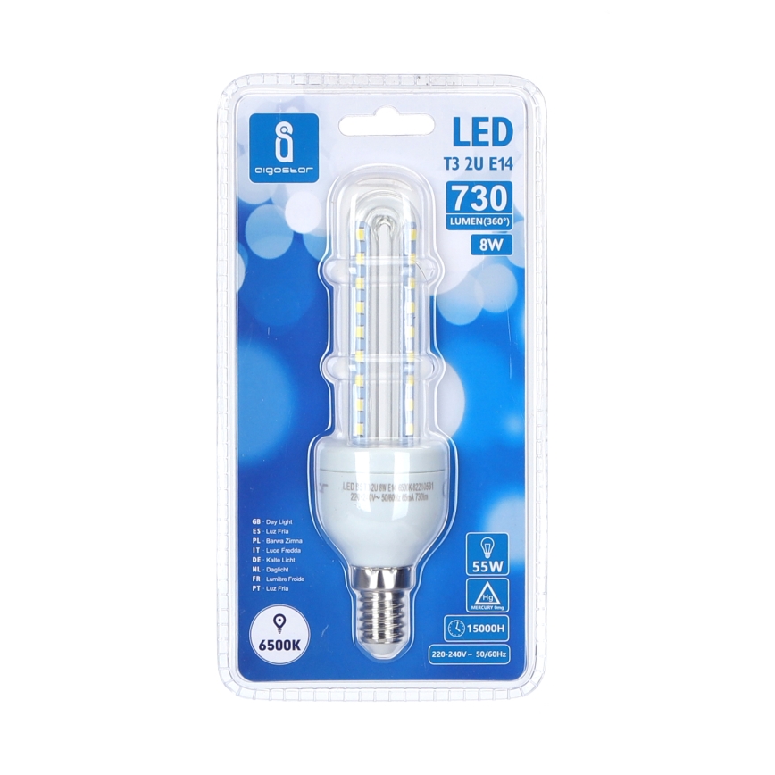 LED-Glühlampe E14/8W/230V 6500K - Aigostar