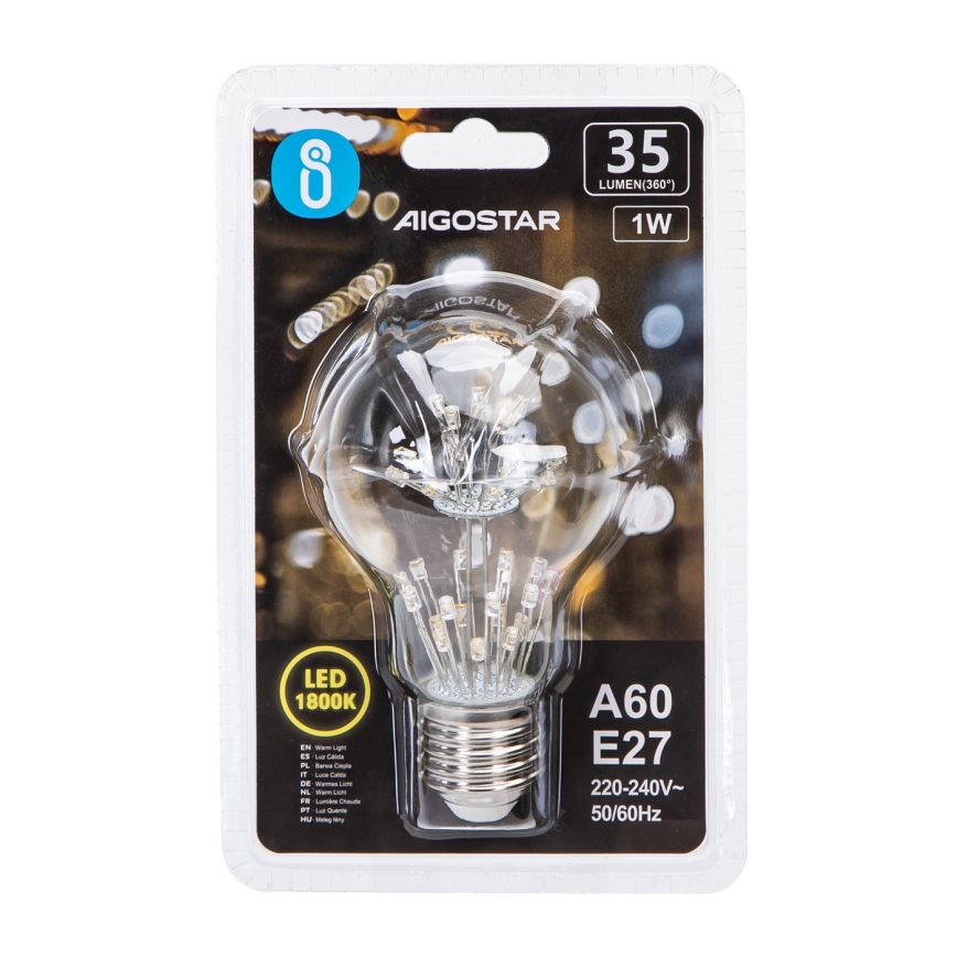 LED-Glühlampe FILAMENT A60 E27/1W/230V 1800K - Aigostar