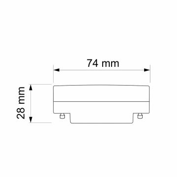 LED-Glühlampe GX53/6W/230V 3000K