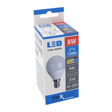 LED-Glühlampe P45 E14/8W/230V 6500K