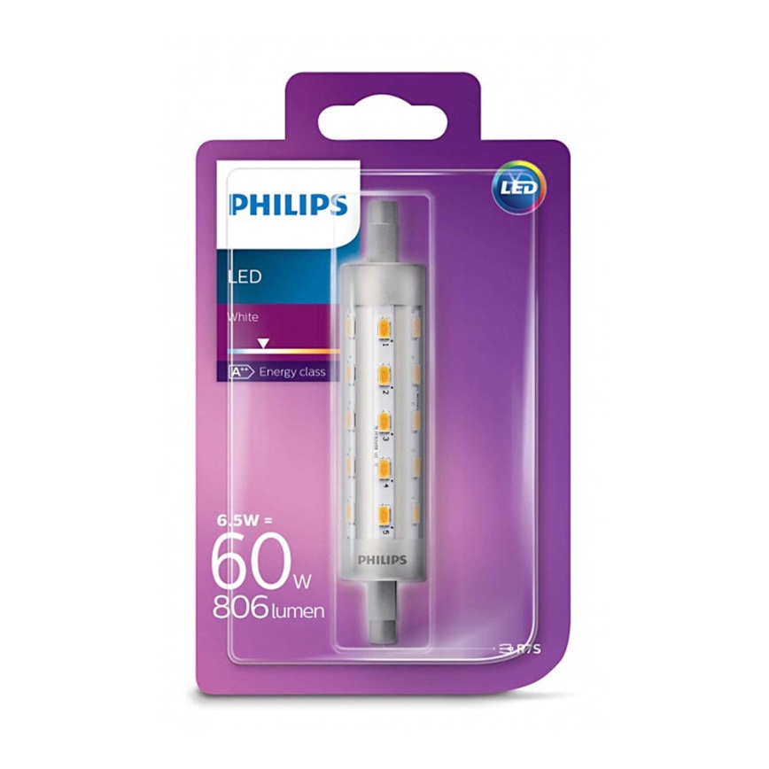LED-Glühlampe Philips LINEAR R7s/6,5W/230V 3000K 118 mm