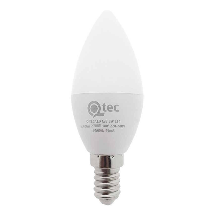 LED-Glühlampe Qtec C35 E14/5W/230V 2700K