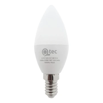 LED-Glühlampe Qtec C35 E14/5W/230V 4200K