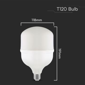 LED-Glühlampe T120 E40 E27/40W/230V 6500K