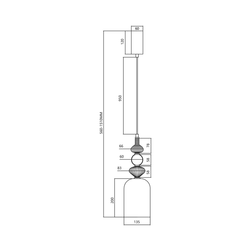 LED-Hängeleuchte an Schnur ARTE LED/12W/230V d 13 cm Messing