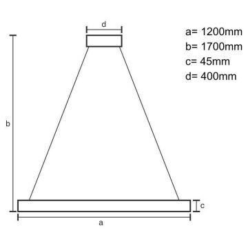 LED-Hängeleuchte an Schnur LED/22W/230V 4000K 120 cm Buche/Massivholz