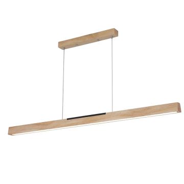 LED-Hängeleuchte an Schnur LED/22W/230V 4000K 120 cm Kiefer/Massivholz