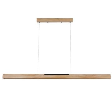 LED-Hängeleuchte an Schnur LED/22W/230V 4000K 120 cm Kiefer/Massivholz